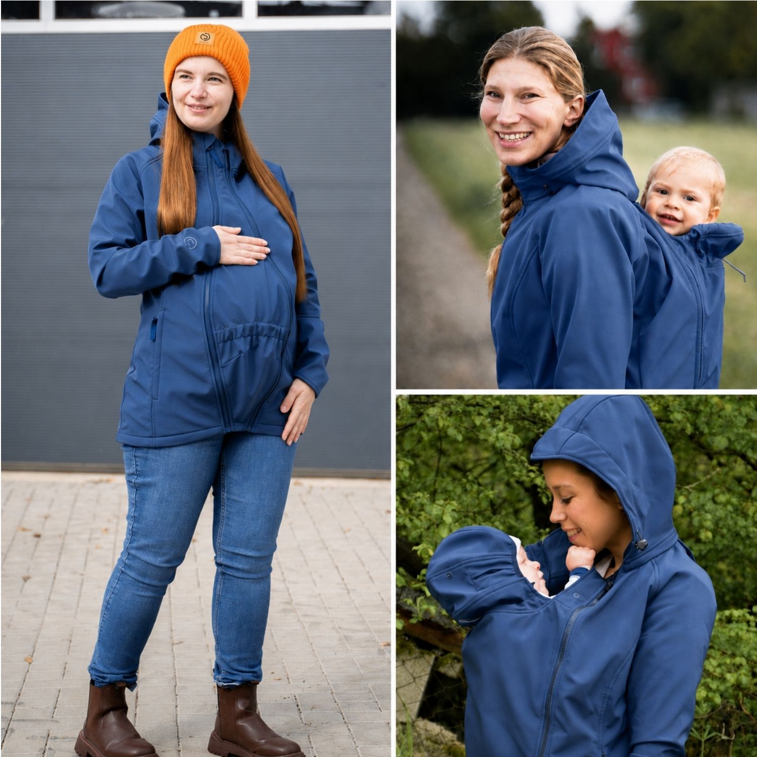 Veste de portage en softshell Allrounder fit navy M