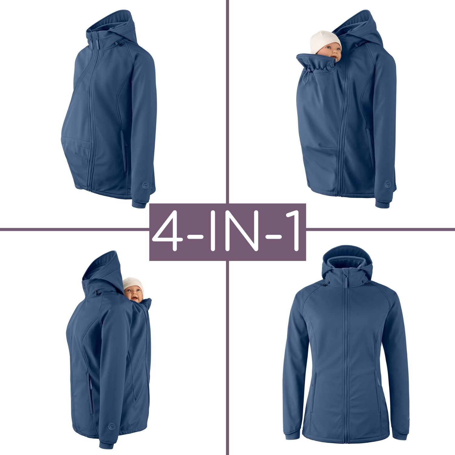 Veste de portage en softshell Allrounder fit navy M
