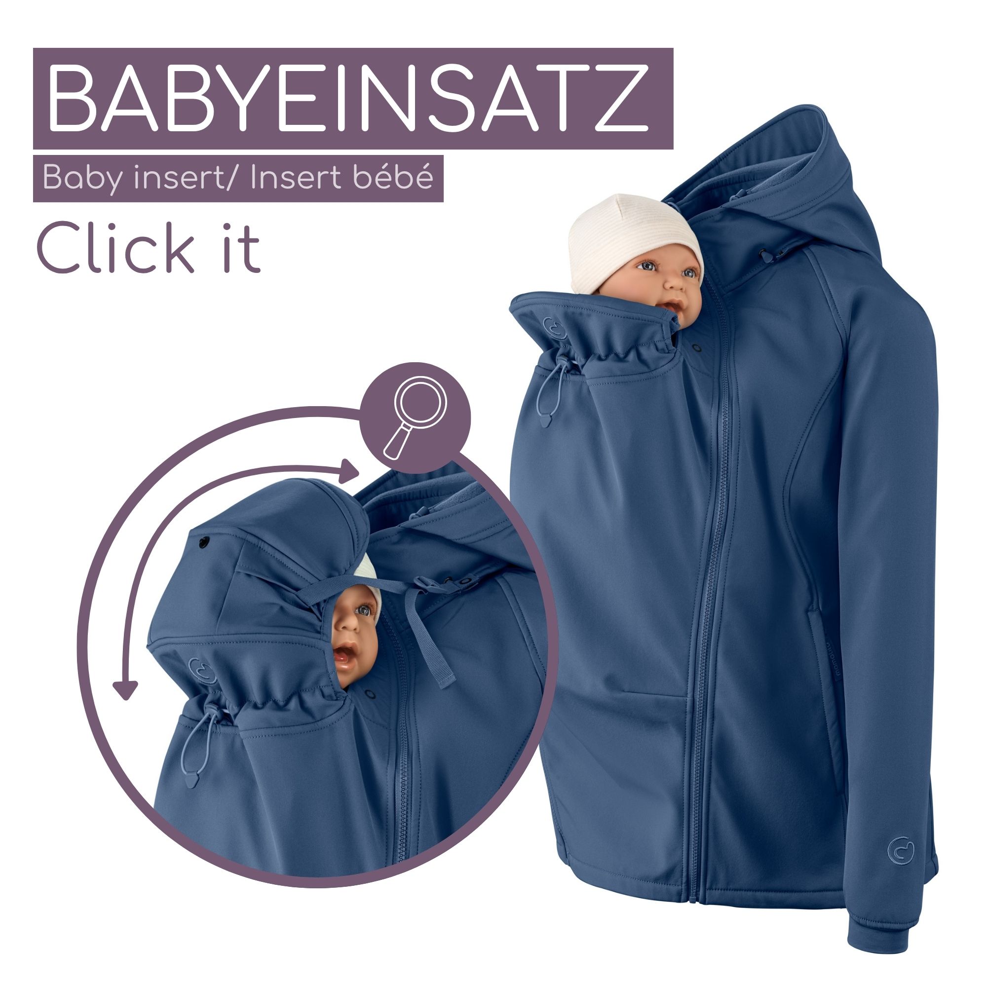 Veste de portage en softshell Allrounder fit navy M