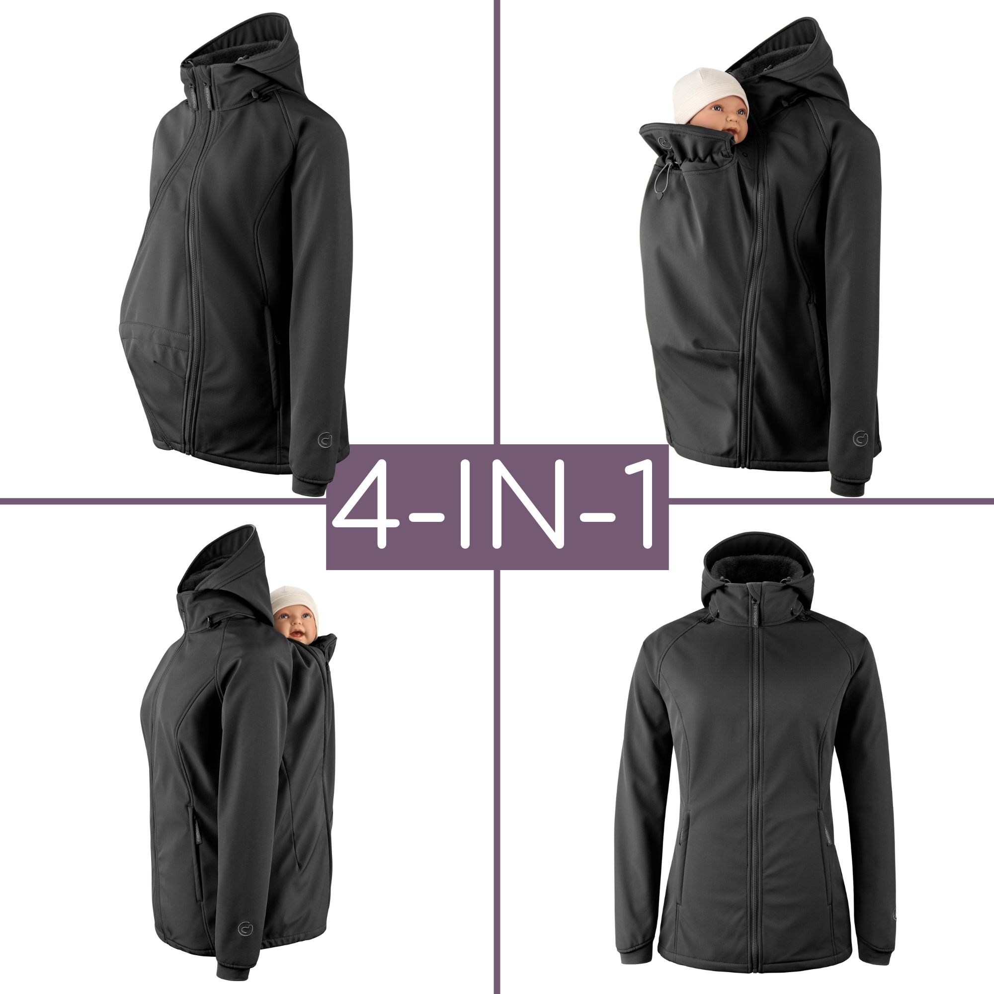 Veste de portage en softshell Allrounder d´hiver noir XS