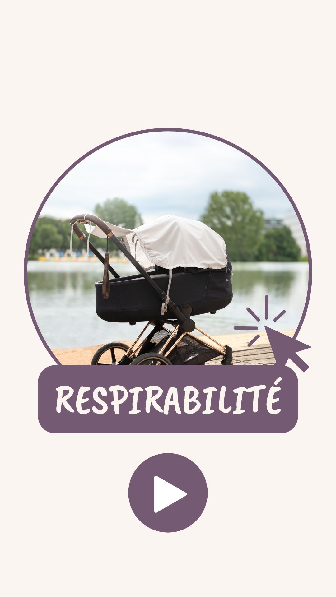 Clique sur la vidéo pour en savoir plus sur les matérieaux de notre couverture de portage