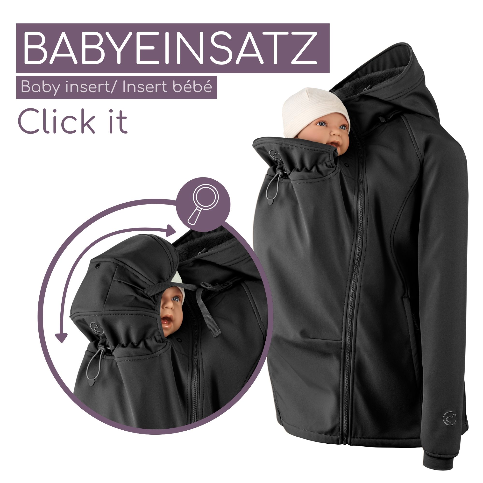 Veste de portage en softshell Allrounder d´hiver noir XS
