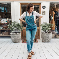 Salopette de portage Mumsie Classique denim bleu XS