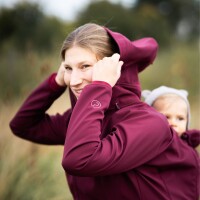Softshell Babywearing Jacket Allrounder fit burgundy L