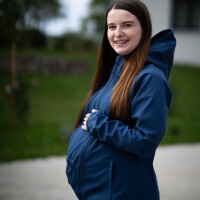 Softshell Babywearing Jacket Allrounder fit navy L