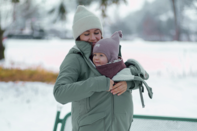 porter bébé en hiver